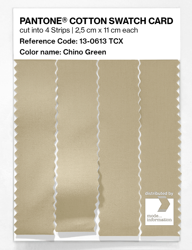 Artikelbild 3 des Artikels “PANTONE® COTTON SWATCH CARD 13-0613 TCX Chino Green “