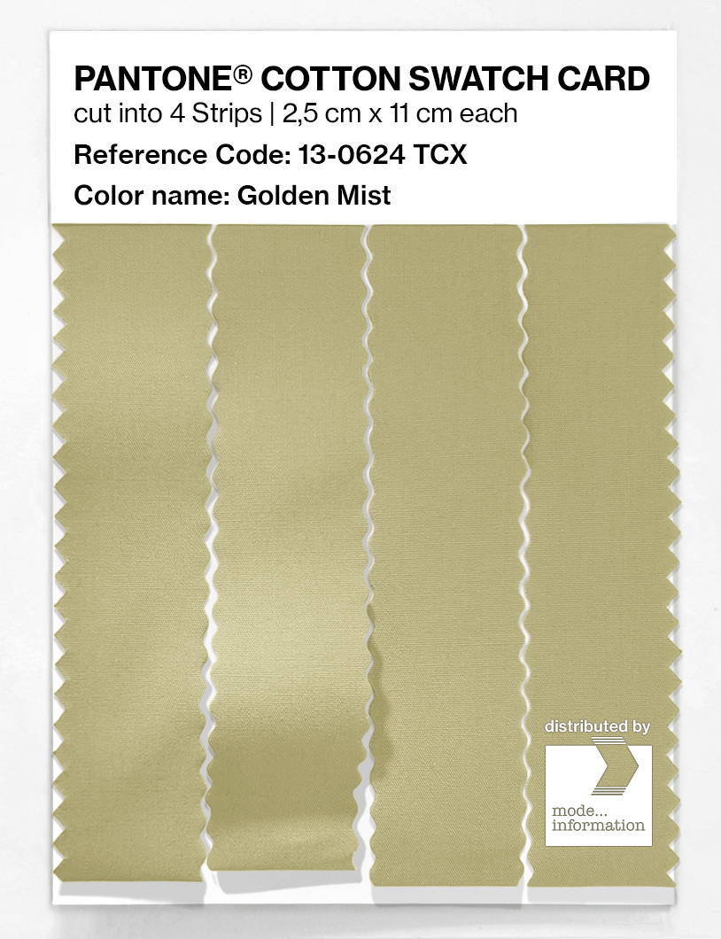 Artikelbild 3 des Artikels “PANTONE® COTTON SWATCH CARD 13-0624 TCX Golden Mist “