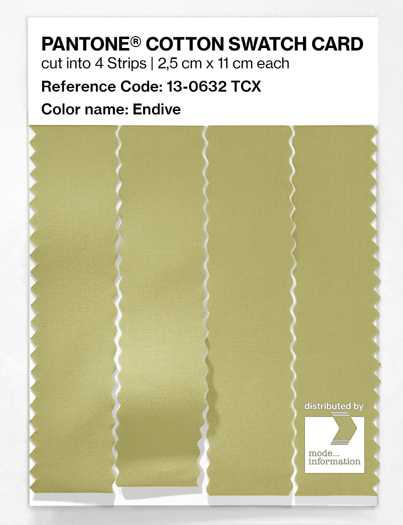 Product image 3 of the product “PANTONE® COTTON SWATCH CARD 13-0632 TCX Endive ”