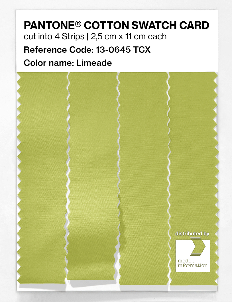 Artikelbild 3 des Artikels “PANTONE® COTTON SWATCH CARD 13-0645 TCX Limeade “