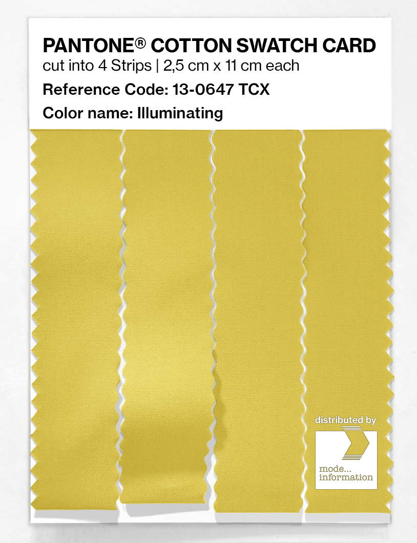 Artikelbild 3 des Artikels “PANTONE® COTTON SWATCH CARD 13-0647 TCX Illuminating “