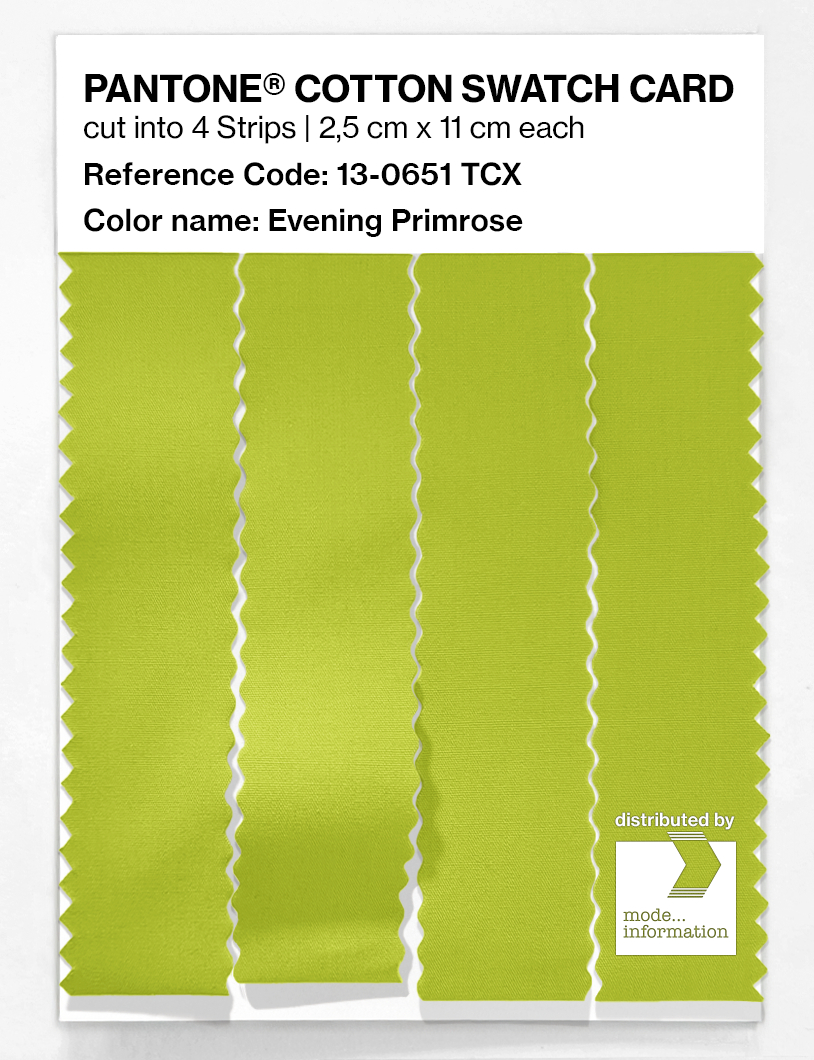 Artikelbild 3 des Artikels “PANTONE® COTTON SWATCH CARD 13-0651 TCX Evening Primrose “