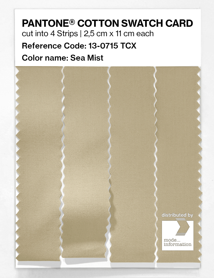 Product image 3 of the product “PANTONE® COTTON SWATCH CARD 13-0715 TCX Sea Mist ”