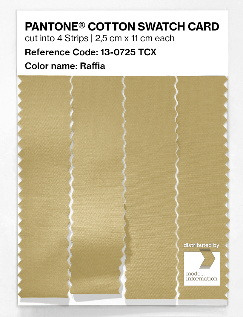 Product image 3 of the product “PANTONE® COTTON SWATCH CARD 13-0725 TCX Raffia ”