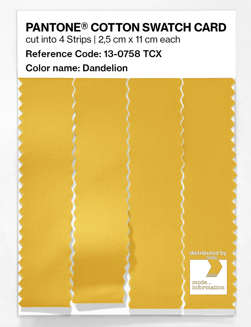 Artikelbild 3 des Artikels “PANTONE® COTTON SWATCH CARD 13-0758 TCX Dandelion “