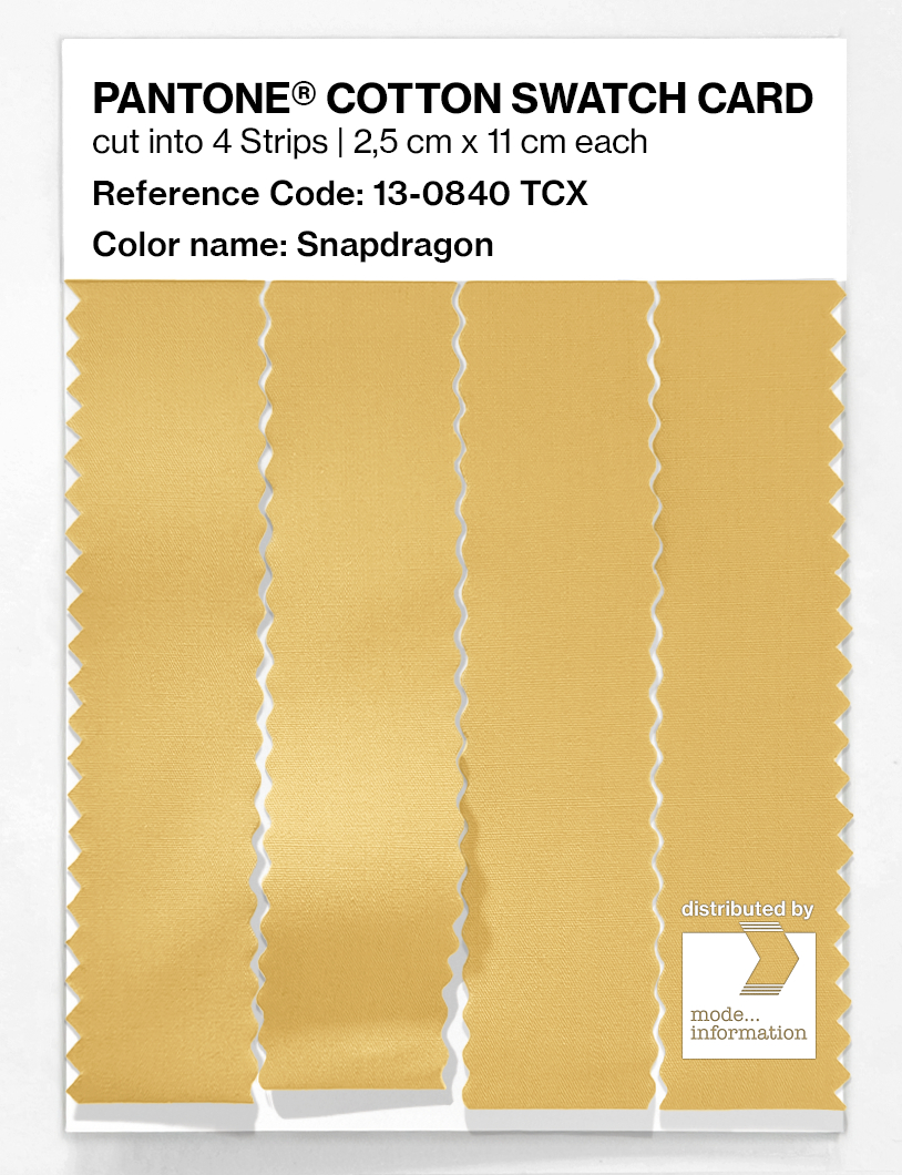 Product image 3 of the product “PANTONE® COTTON SWATCH CARD 13-0840 TCX Snapdragon ”
