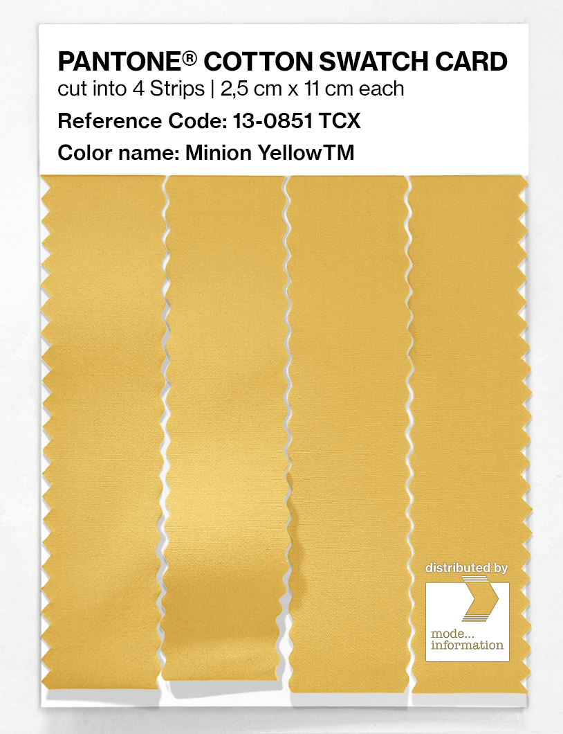 Artikelbild 3 des Artikels “PANTONE® COTTON SWATCH CARD 13-0851 TCX Minion YellowTM “
