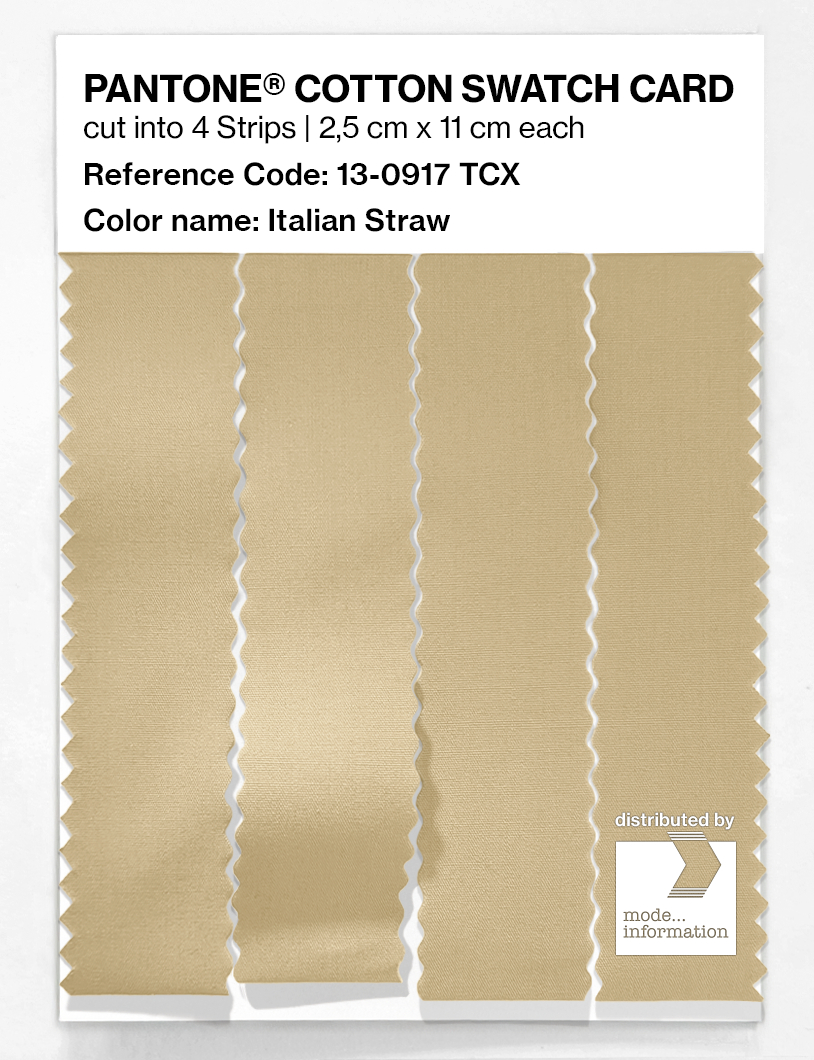 Artikelbild 3 des Artikels “PANTONE® COTTON SWATCH CARD 13-0917 TCX Italian Straw “