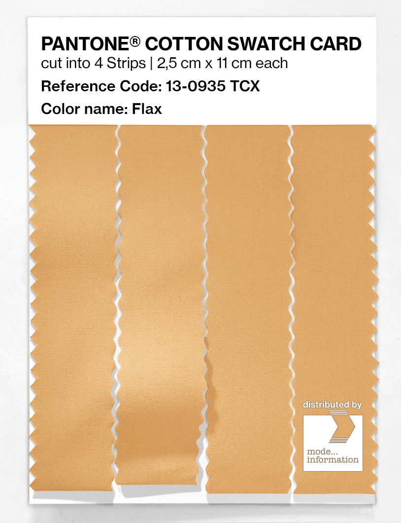 Product image 3 of the product “PANTONE® COTTON SWATCH CARD 13-0935 TCX Flax ”