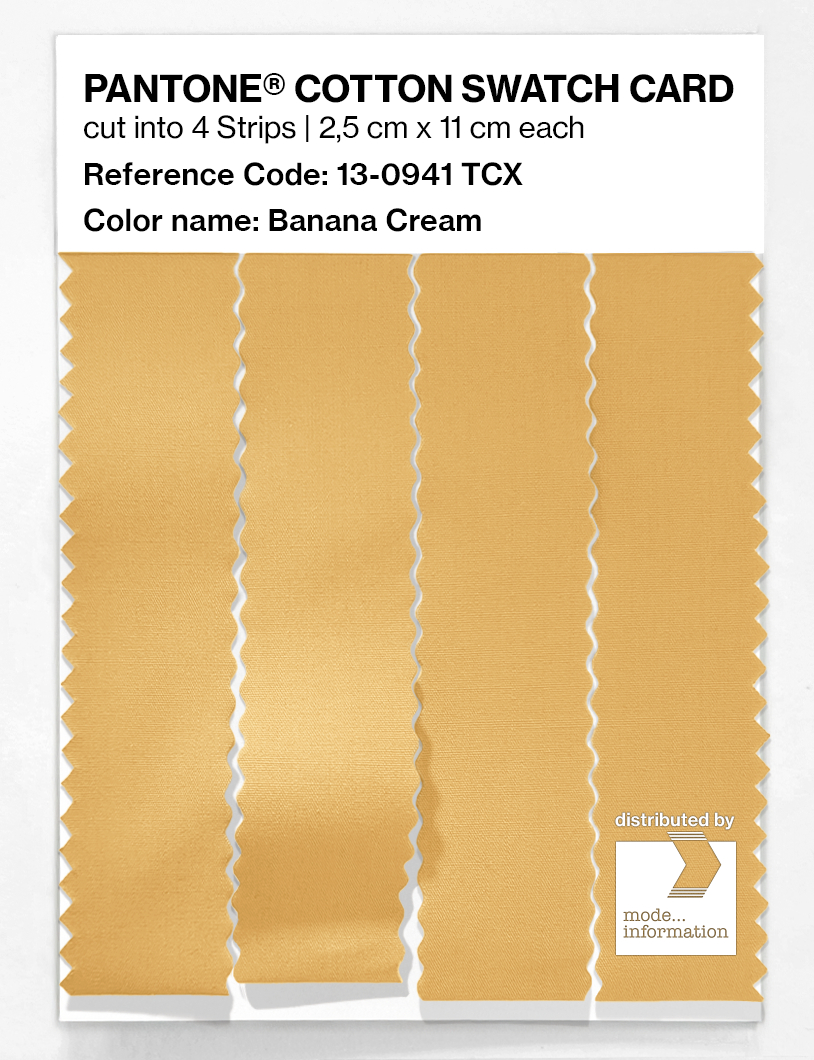 Artikelbild 3 des Artikels “PANTONE® COTTON SWATCH CARD 13-0941 TCX Banana Cream “