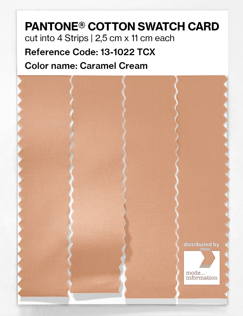 Artikelbild 3 des Artikels “PANTONE® COTTON SWATCH CARD 13-1022 TCX Caramel Cream “