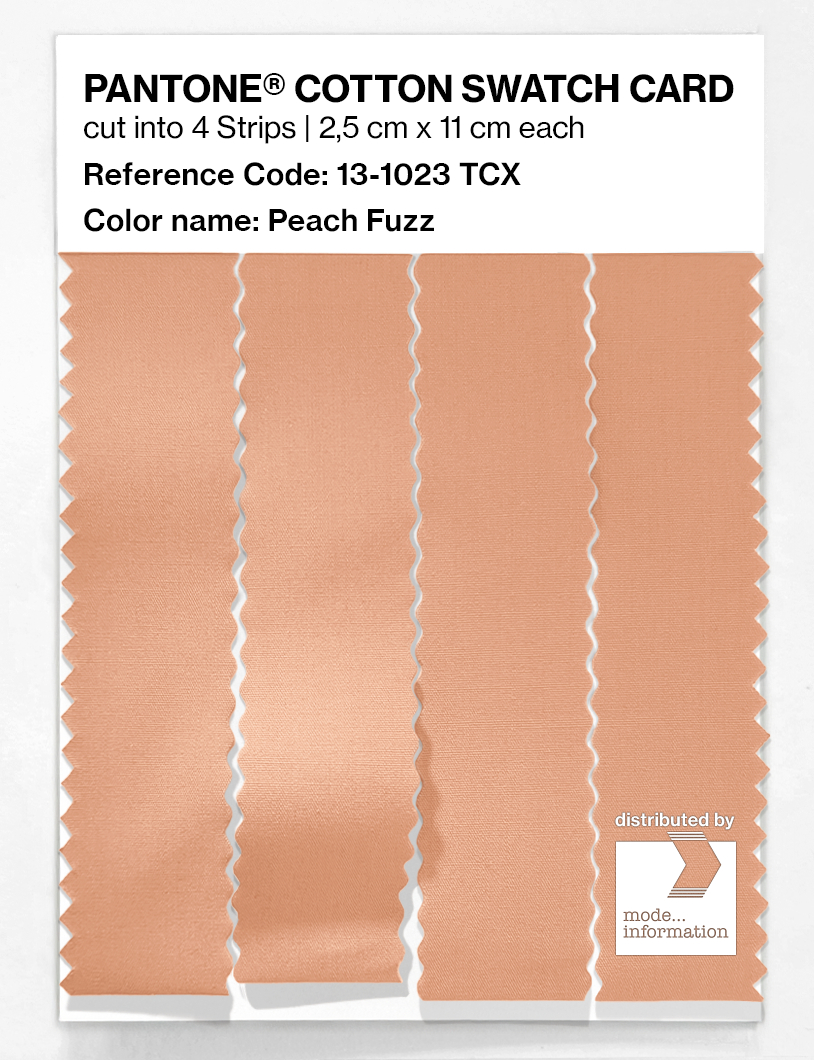 Artikelbild 3 des Artikels “PANTONE® COTTON SWATCH CARD 13-1023 TCX Peach Fuzz “