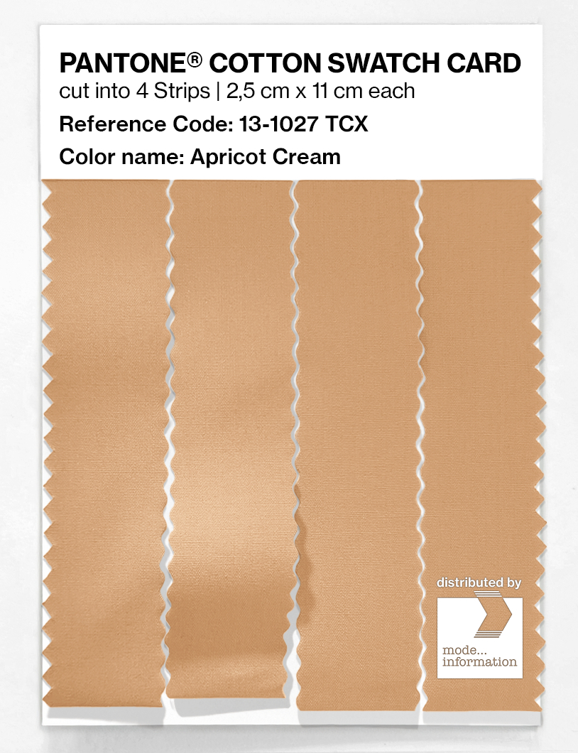Product image 3 of the product “PANTONE® COTTON SWATCH CARD 13-1027 TCX Apricot Cream ”