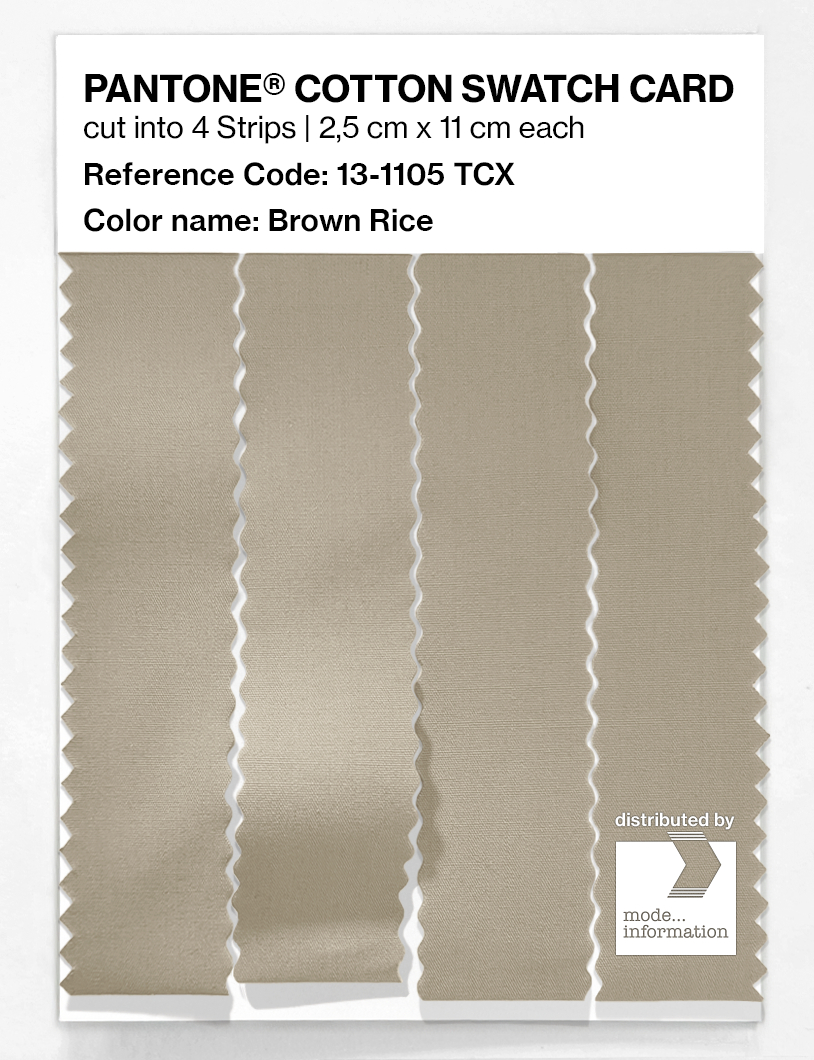 Artikelbild 3 des Artikels “PANTONE® COTTON SWATCH CARD 13-1105 TCX Brown Rice “