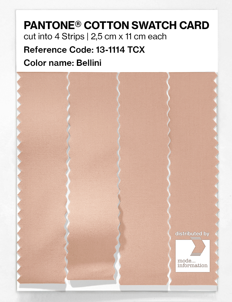 Product image 3 of the product “PANTONE® COTTON SWATCH CARD 13-1114 TCX Bellini ”