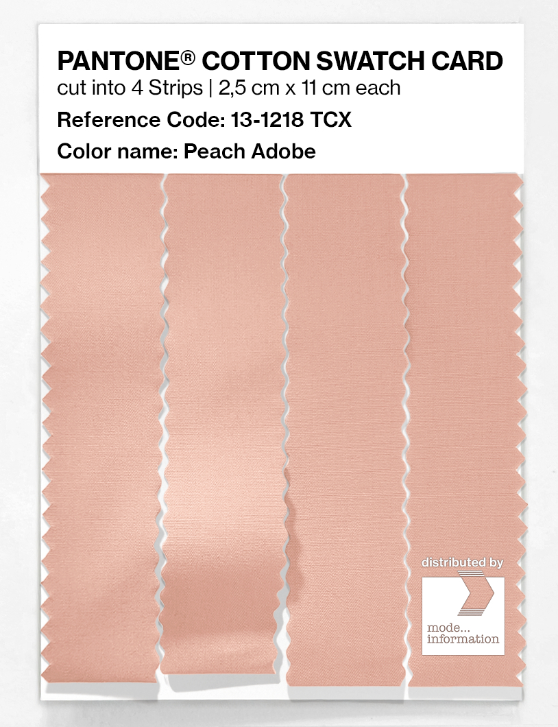 Artikelbild 3 des Artikels “PANTONE® COTTON SWATCH CARD 13-1218 TCX Peach Adobe “