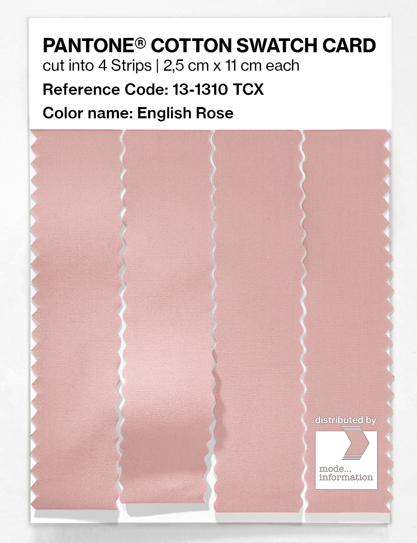 Product image 3 of the product “PANTONE® COTTON SWATCH CARD 13-1310 TCX English Rose ”