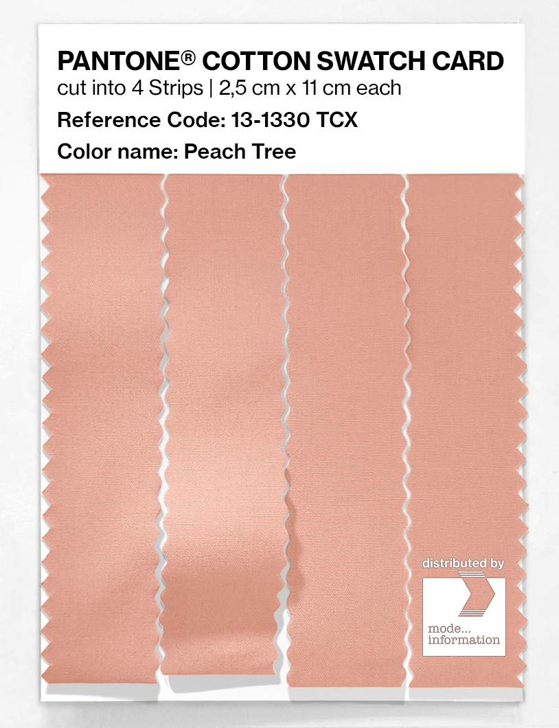 Artikelbild 3 des Artikels “PANTONE® COTTON SWATCH CARD 13-1330 TCX Peach Tree “