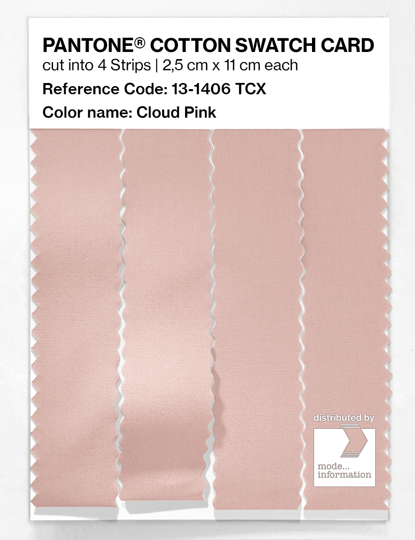 Product image 3 of the product “PANTONE® COTTON SWATCH CARD 13-1406 TCX Cloud Pink ”