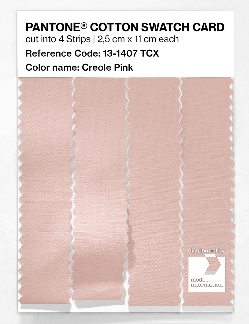 Product image 3 of the product “PANTONE® COTTON SWATCH CARD 13-1407 TCX Creole Pink ”
