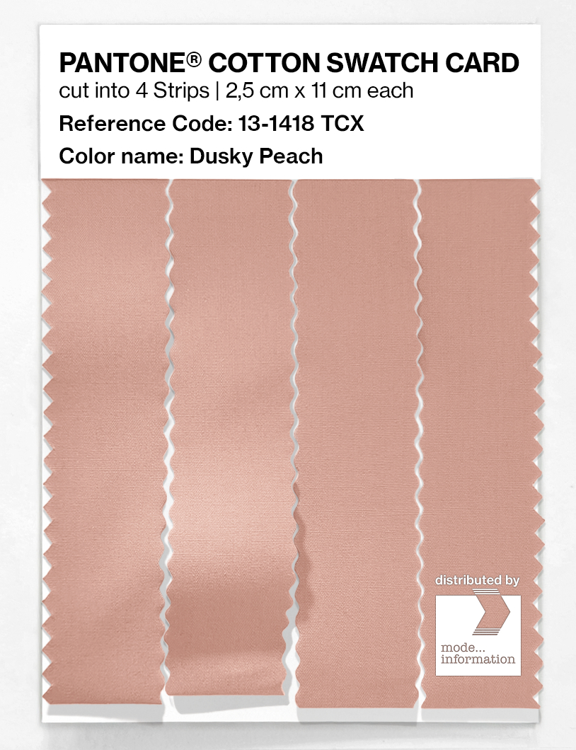 Artikelbild 3 des Artikels “PANTONE® COTTON SWATCH CARD 13-1418 TCX Dusky Peach “