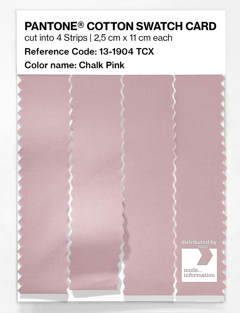 Product image 3 of the product “PANTONE® COTTON SWATCH CARD 13-1904 TCX Chalk Pink ”