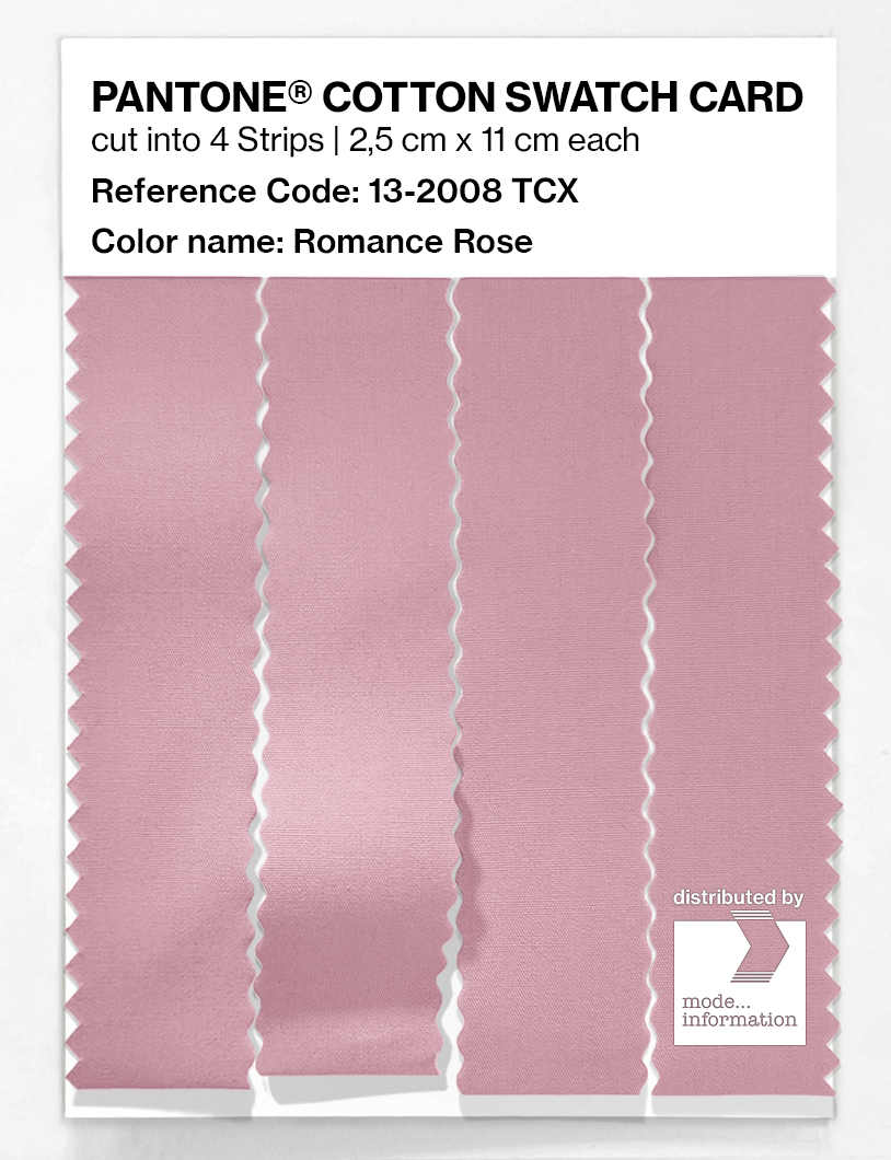 Artikelbild 3 des Artikels “PANTONE® COTTON SWATCH CARD 13-2008 TCX Romance Rose “