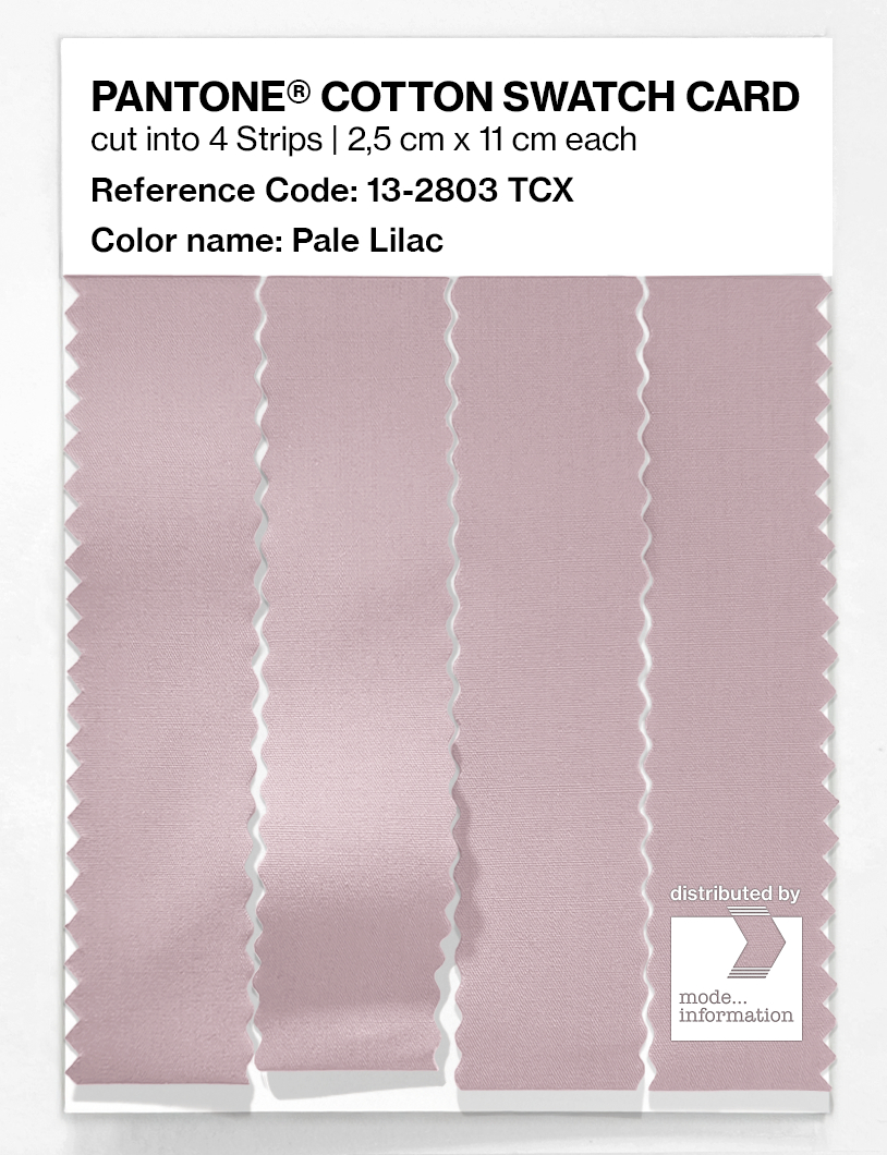 Product image 3 of the product “PANTONE® COTTON SWATCH CARD 13-2803 TCX Pale Lilac ”