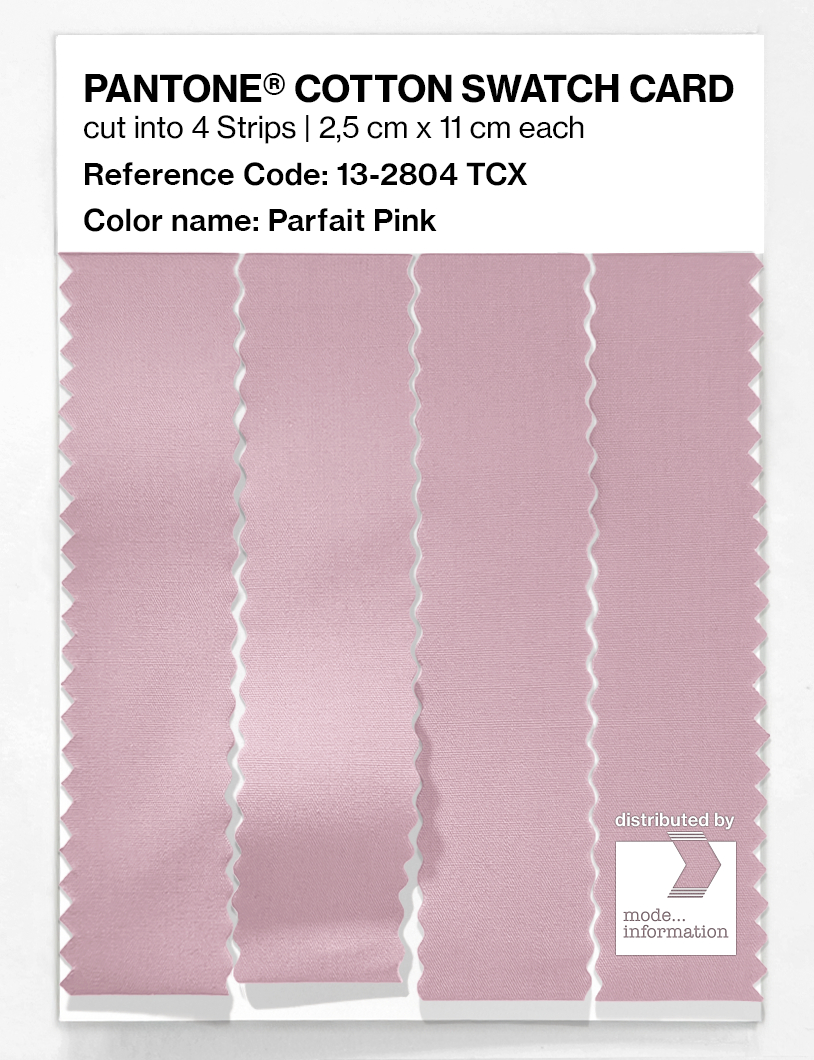 Product image 3 of the product “PANTONE® COTTON SWATCH CARD 13-2804 TCX Parfait Pink ”
