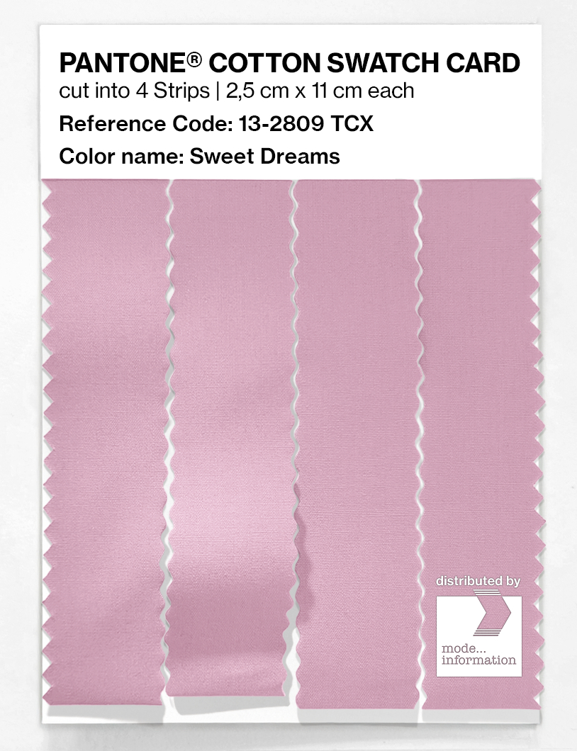Product image 3 of the product “PANTONE® COTTON SWATCH CARD 13-2809 TCX Sweet Dreams ”