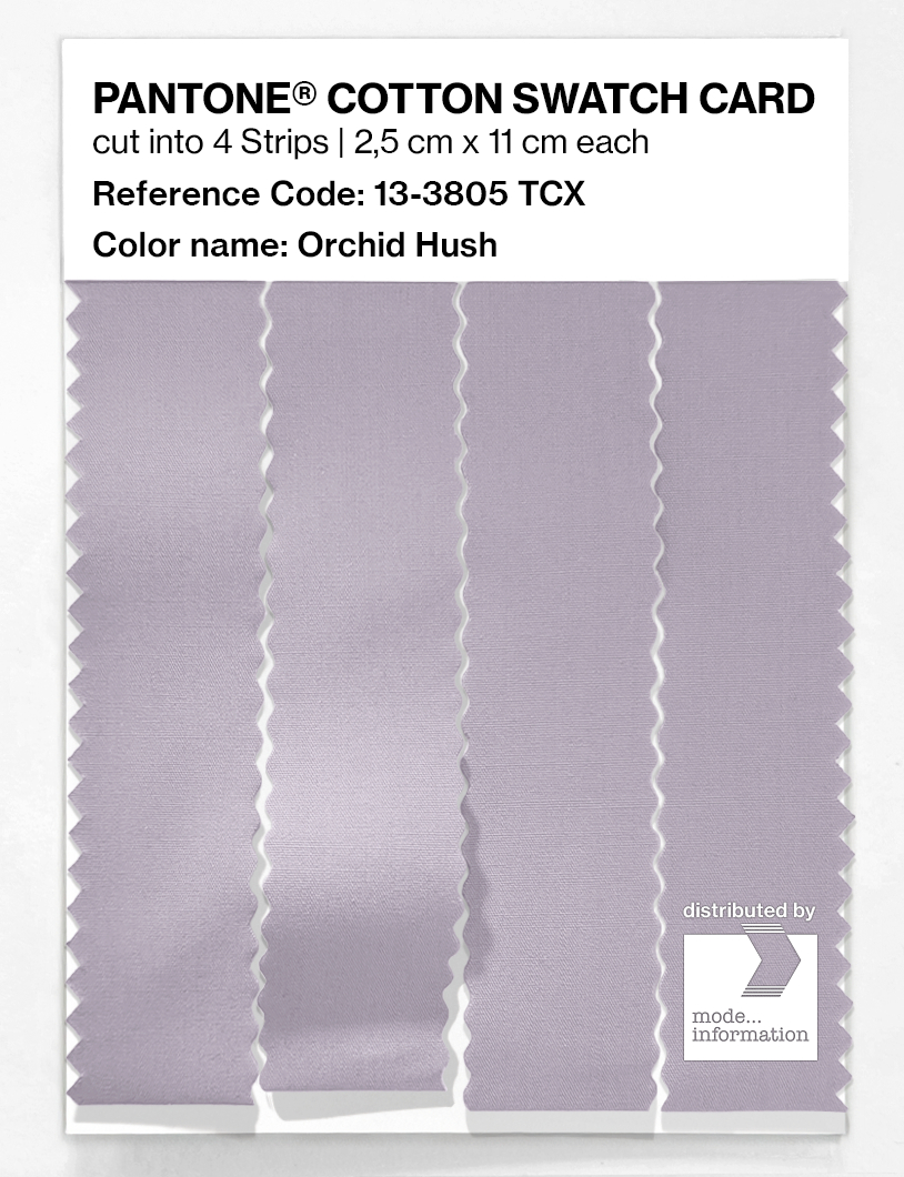 Product image 3 of the product “PANTONE® COTTON SWATCH CARD 13-3805 TCX Orchid Hush ”