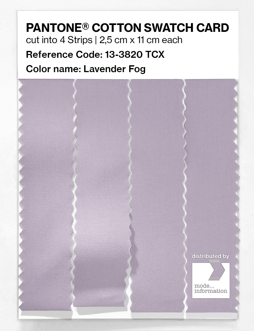 Artikelbild 3 des Artikels “PANTONE® COTTON SWATCH CARD 13-3820 TCX Lavender Fog “