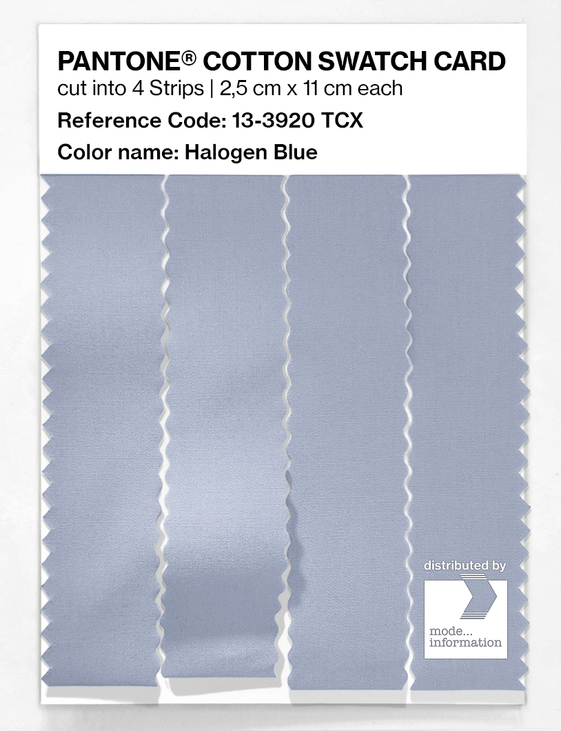 Product image 3 of the product “PANTONE® COTTON SWATCH CARD 13-3920 TCX Halogen Blue ”
