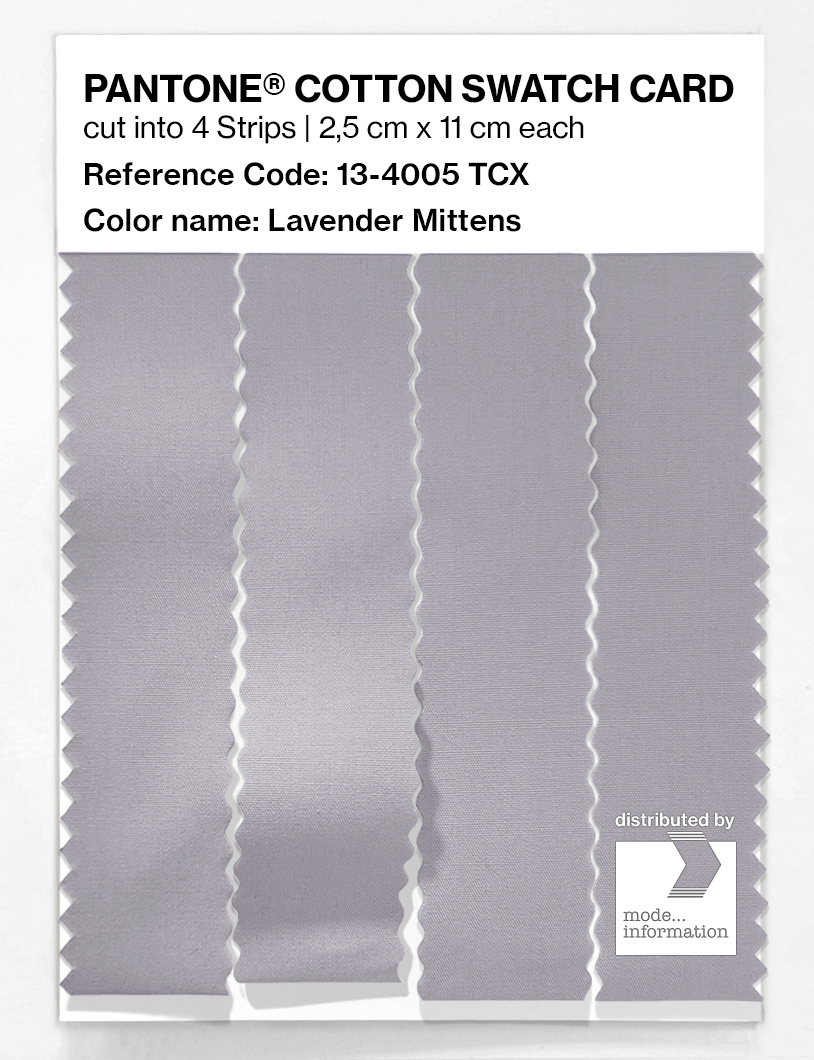 Artikelbild 3 des Artikels “PANTONE® COTTON SWATCH CARD 13-4005 TCX Lavender Mittens “