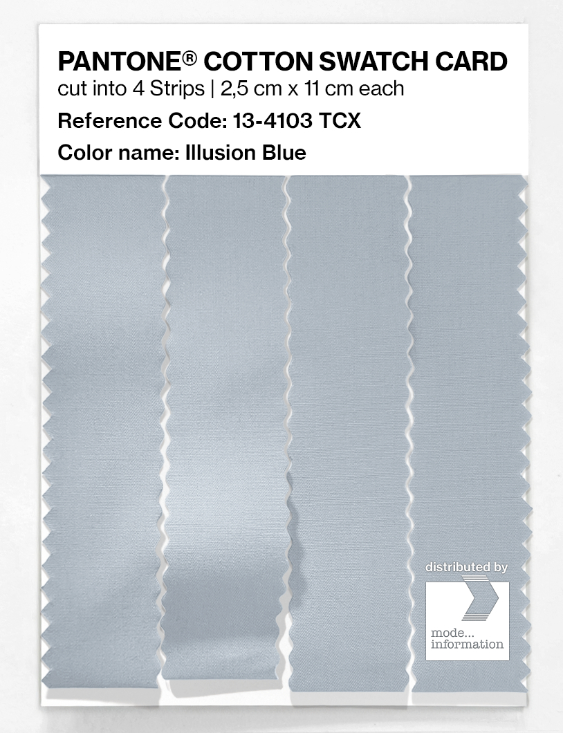 Product image 3 of the product “PANTONE® COTTON SWATCH CARD 13-4103 TCX Illusion Blue ”
