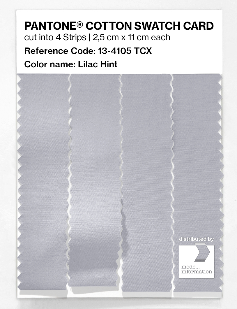 Product image 3 of the product “PANTONE® COTTON SWATCH CARD 13-4105 TCX Lilac Hint ”