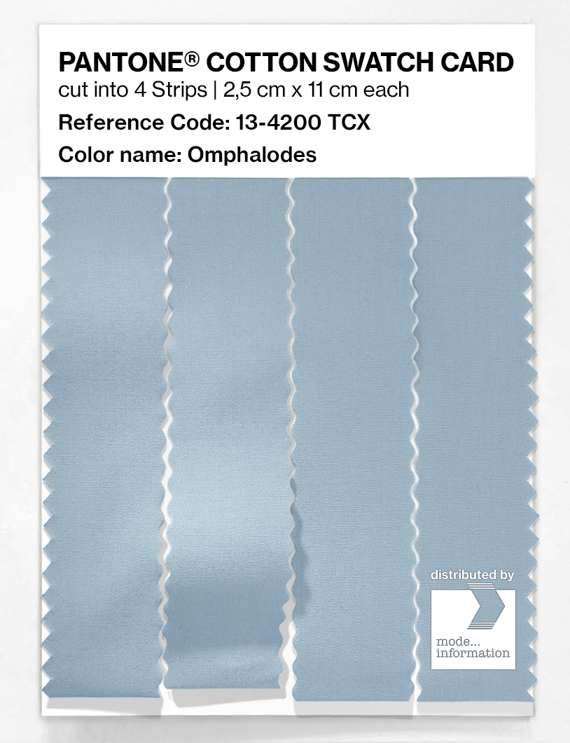 Product image 3 of the product “PANTONE® COTTON SWATCH CARD 13-4200 TCX Omphalodes ”