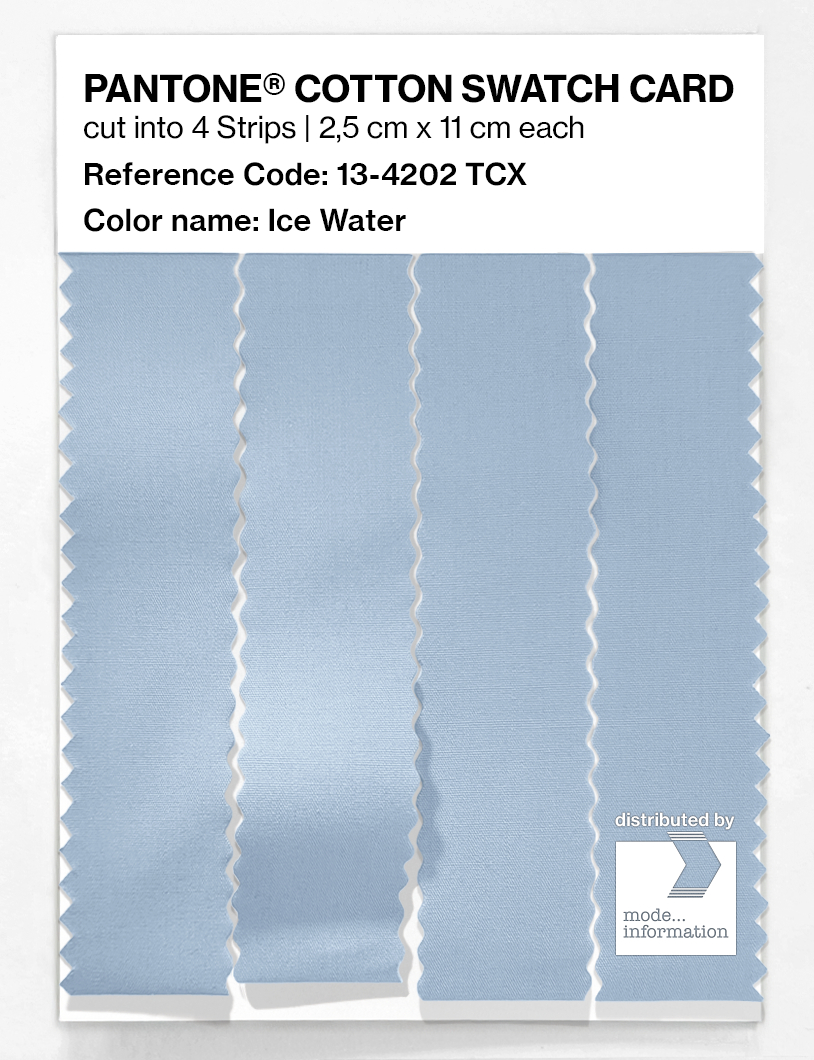 Artikelbild 3 des Artikels “PANTONE® COTTON SWATCH CARD 13-4202 TCX Ice Water “