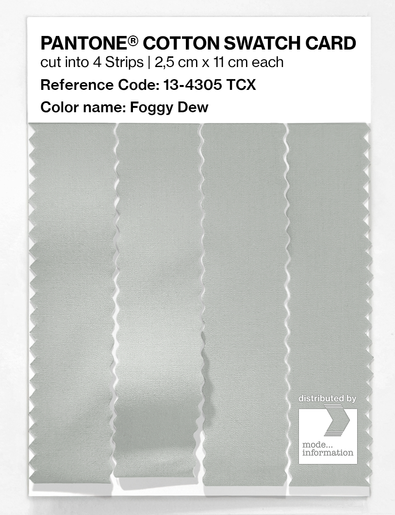 Product image 3 of the product “PANTONE® COTTON SWATCH CARD 13-4305 TCX Foggy Dew ”