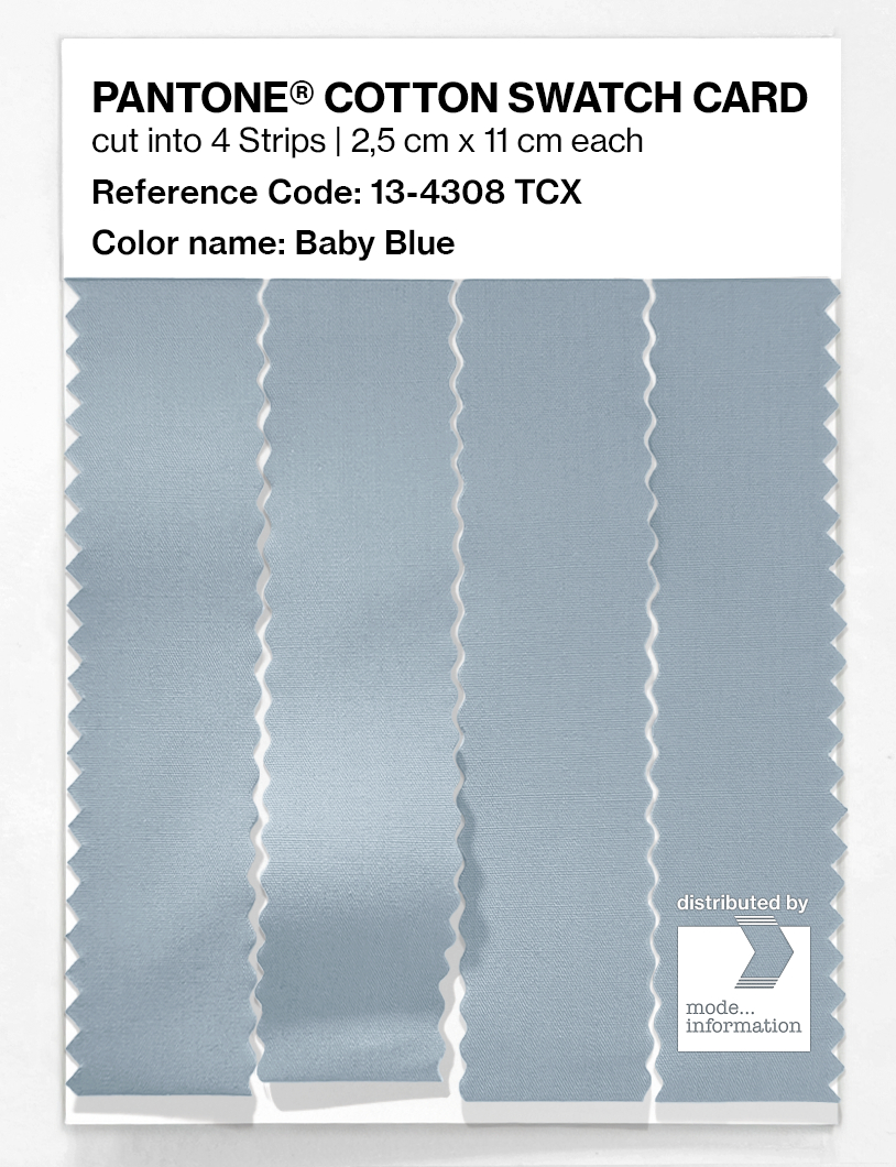 Product image 3 of the product “PANTONE® COTTON SWATCH CARD 13-4308 TCX Baby Blue ”