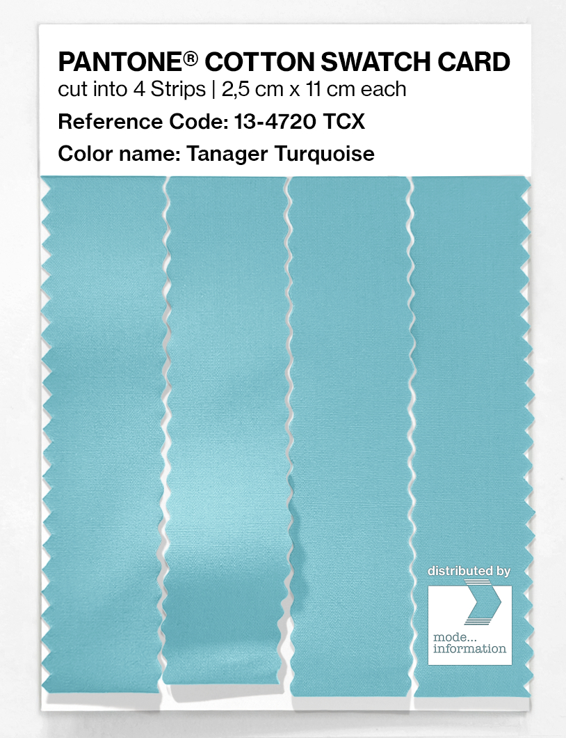 Artikelbild 3 des Artikels “PANTONE® COTTON SWATCH CARD 13-4720 TCX Tanager Turquoise “