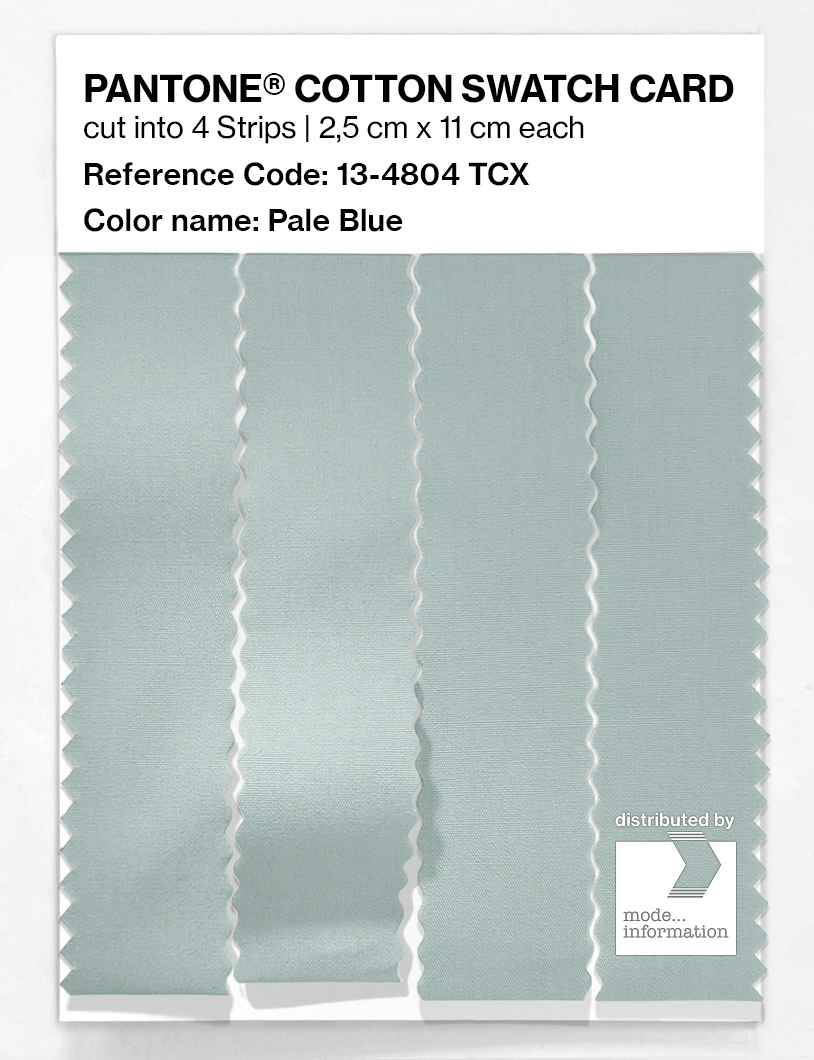 Product image 3 of the product “PANTONE® COTTON SWATCH CARD 13-4804 TCX Pale Blue ”