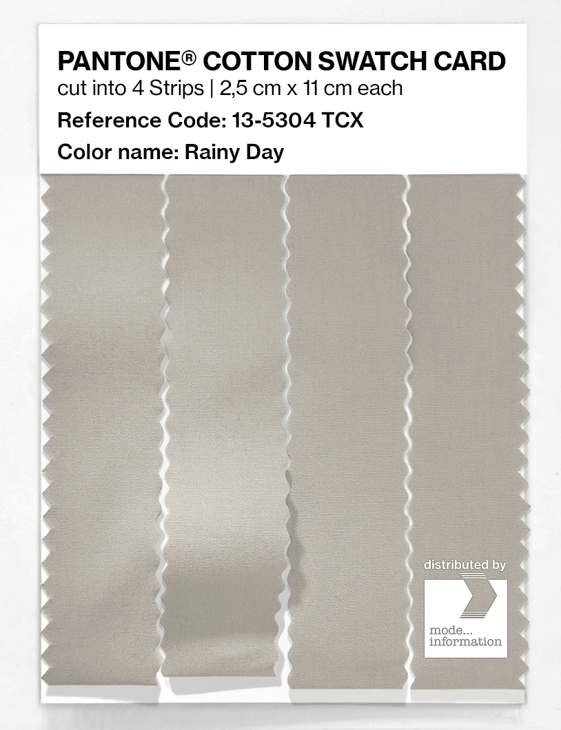 Product image 3 of the product “PANTONE® COTTON SWATCH CARD 13-5304 TCX Rainy Day ”