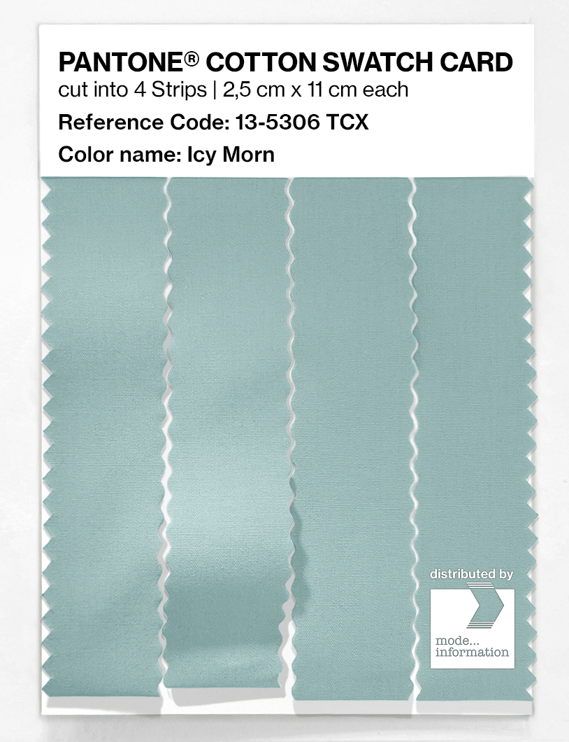 Product image 3 of the product “PANTONE® COTTON SWATCH CARD 13-5306 TCX Icy Morn ”