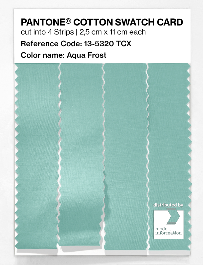 Artikelbild 3 des Artikels “PANTONE® COTTON SWATCH CARD 13-5320 TCX Aqua Frost “