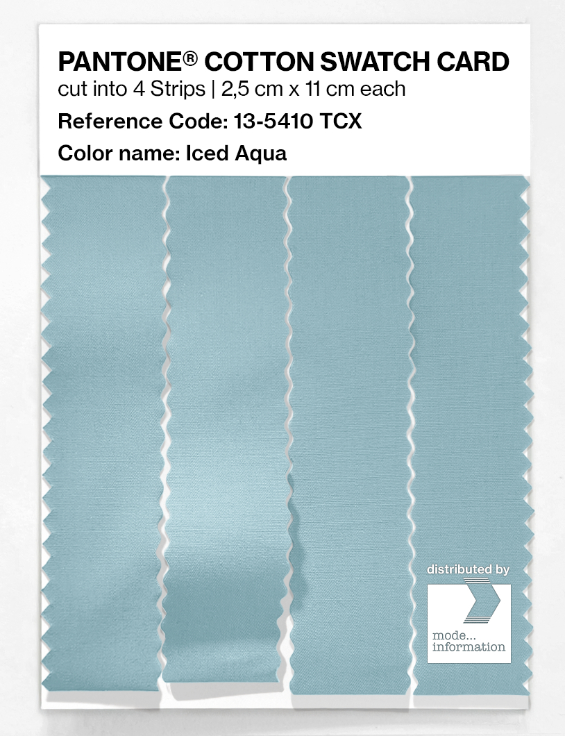Artikelbild 3 des Artikels “PANTONE® COTTON SWATCH CARD 13-5410 TCX Iced Aqua “