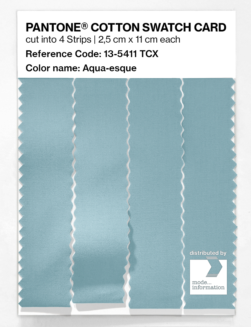 Artikelbild 3 des Artikels “PANTONE® COTTON SWATCH CARD 13-5411 TCX Aqua-esque “