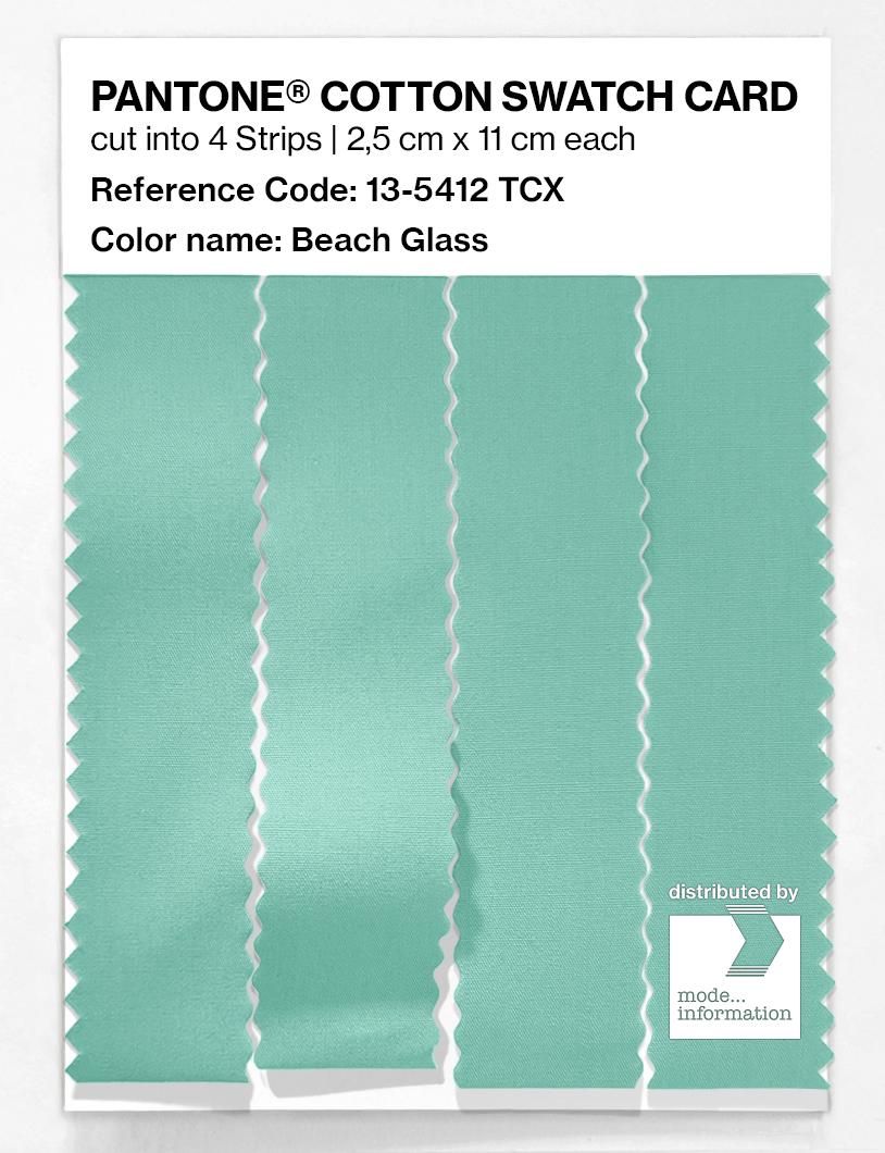 Artikelbild 3 des Artikels “PANTONE® COTTON SWATCH CARD 13-5412 TCX Beach Glass “