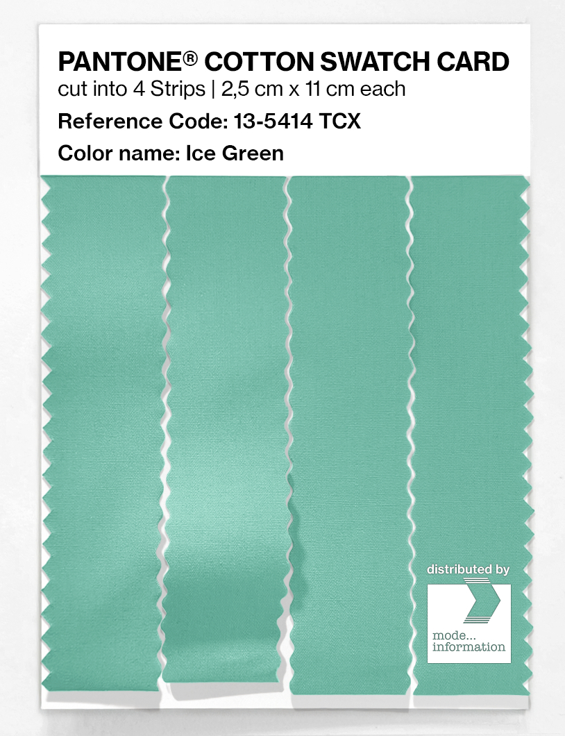 Artikelbild 3 des Artikels “PANTONE® COTTON SWATCH CARD 13-5414 TCX Ice Green “