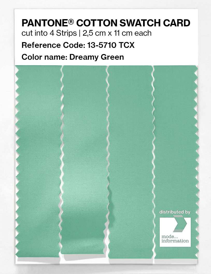 Artikelbild 3 des Artikels “PANTONE® COTTON SWATCH CARD 13-5710 TCX Dreamy Green “